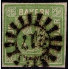 Tyske Stater. Bayern. Værdital i fuldstændig cirkel.